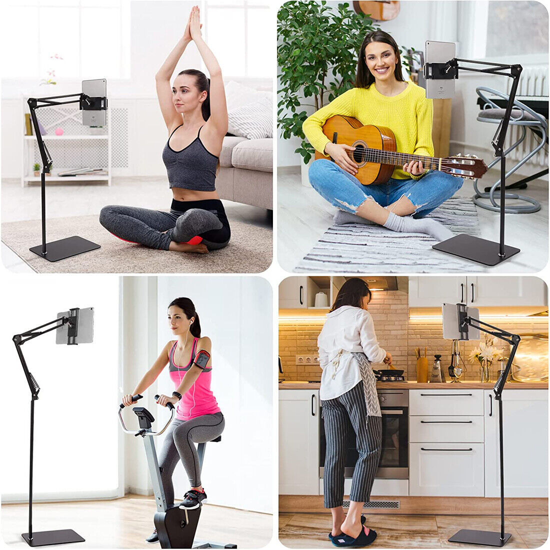 Universal 360 Adjustable Floor Stand Holder For Tablet  IPad  Phone 3.5  11in