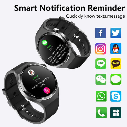 2025 New Measure ECG+PPG Smart Watch Men Full Touch Screen Sport Fitness Watches Bluetooth For Android ios Smartwatch